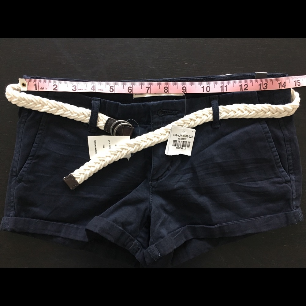 Abercrombie Short Shorts , Navy Blue , Size 2